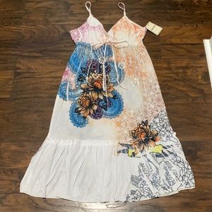 NWT Ocean Shore boho beach coverup dress S